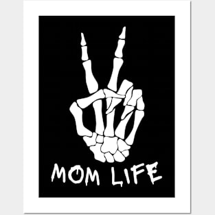 Mom life - skull Posters and Art